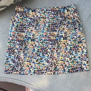 Multi color Skirt with built in shorts